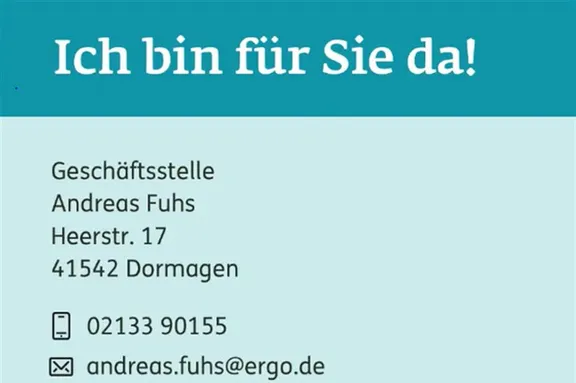 ERGO Versicherung Andreas Fuhs Heerstr. 17 41542 Dormagen