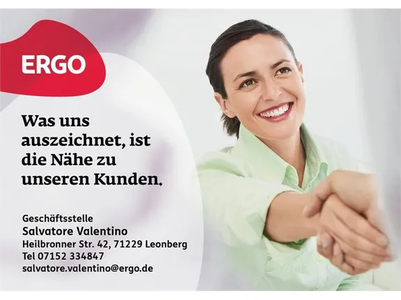 ERGO Versicherung Salvatore Valentino Heilbronner Str. 42 71229 Leonberg