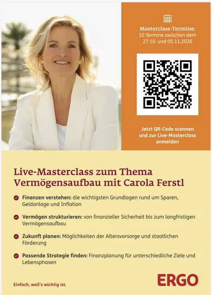 Live-Masterclass zum Thema  Vermögensaufbau