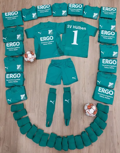 Trikotsponsoring für die F-Junioren des SV Hülben