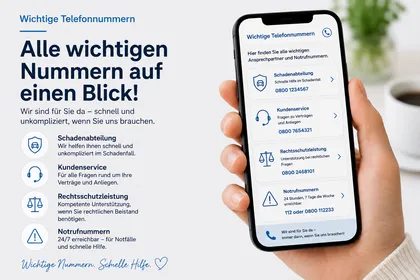 Wichtige Telefonnummern
