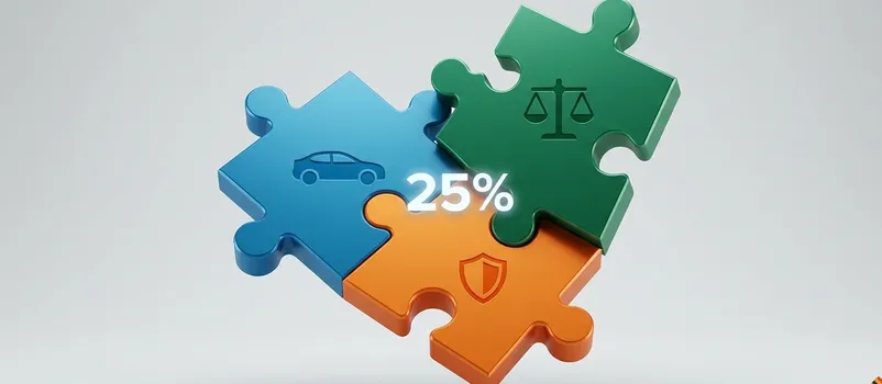 KFZ meets Rechtschutz oder Unfall – bis zu 25 % sparen