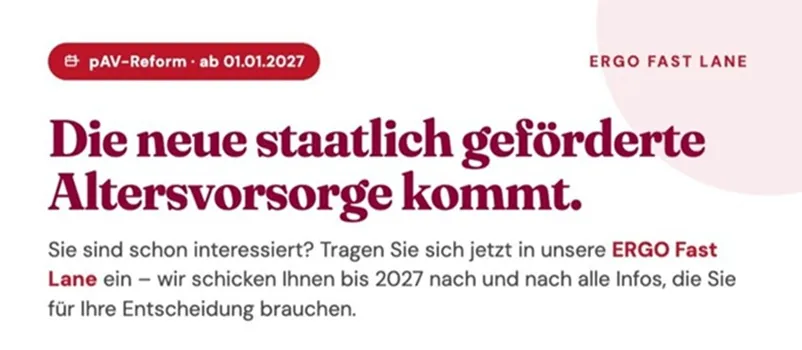 Ihre Altersvorsorge