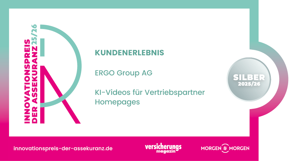 Innovationspreis silber für KI Kundenvideos