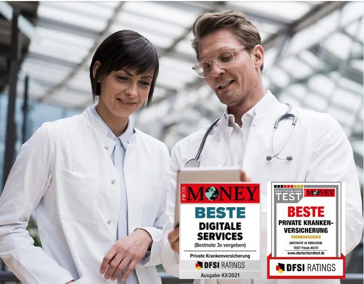 Private Krankenversicherung - 2 Ärzte die sich unterhalten