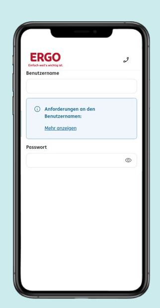 Registrierung für Meine Versicherungen: Schritt 4