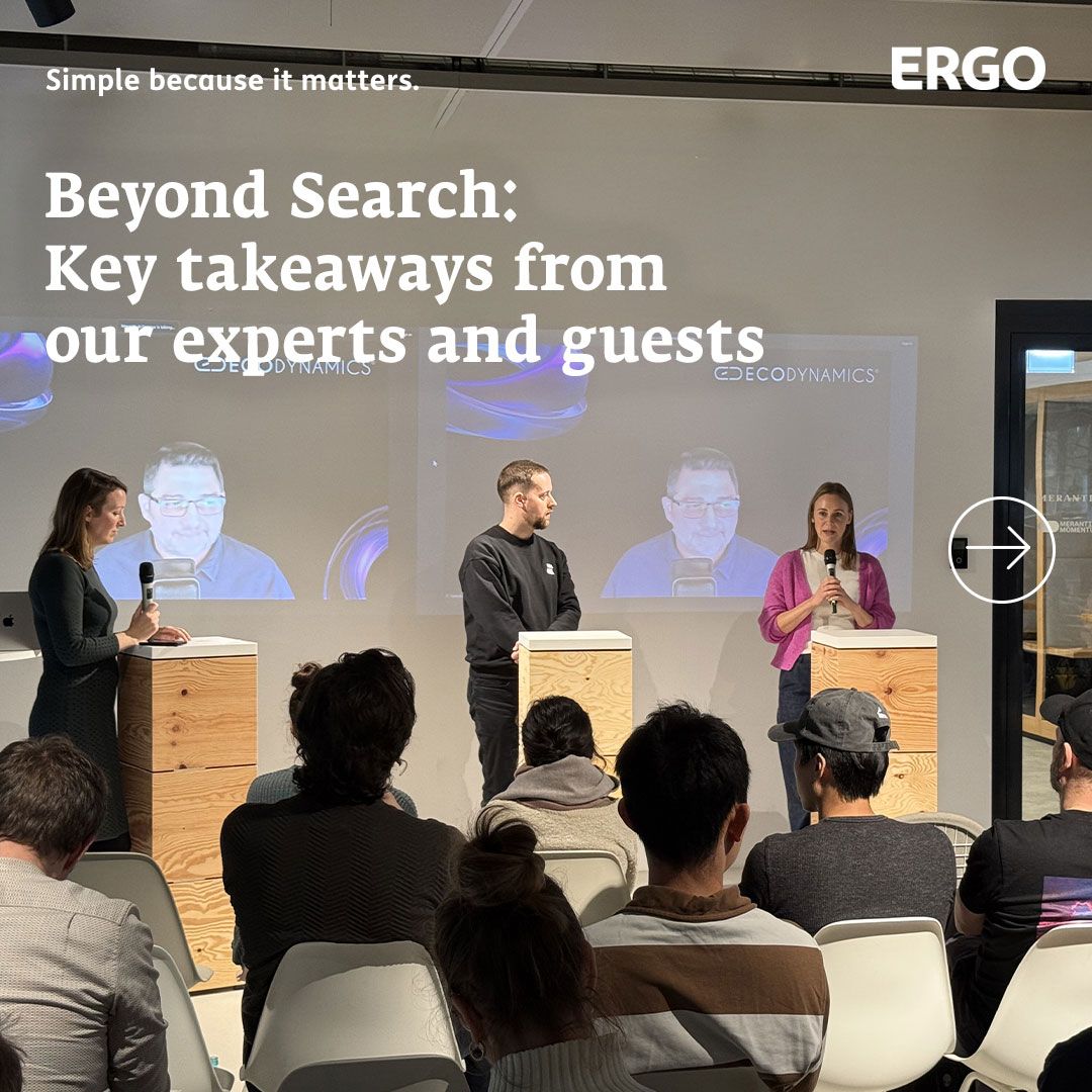 Three young people are standing in front of a podium in front of an audience.