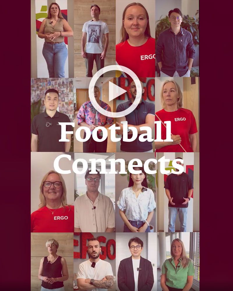 A collage of photos featuring the people from the video