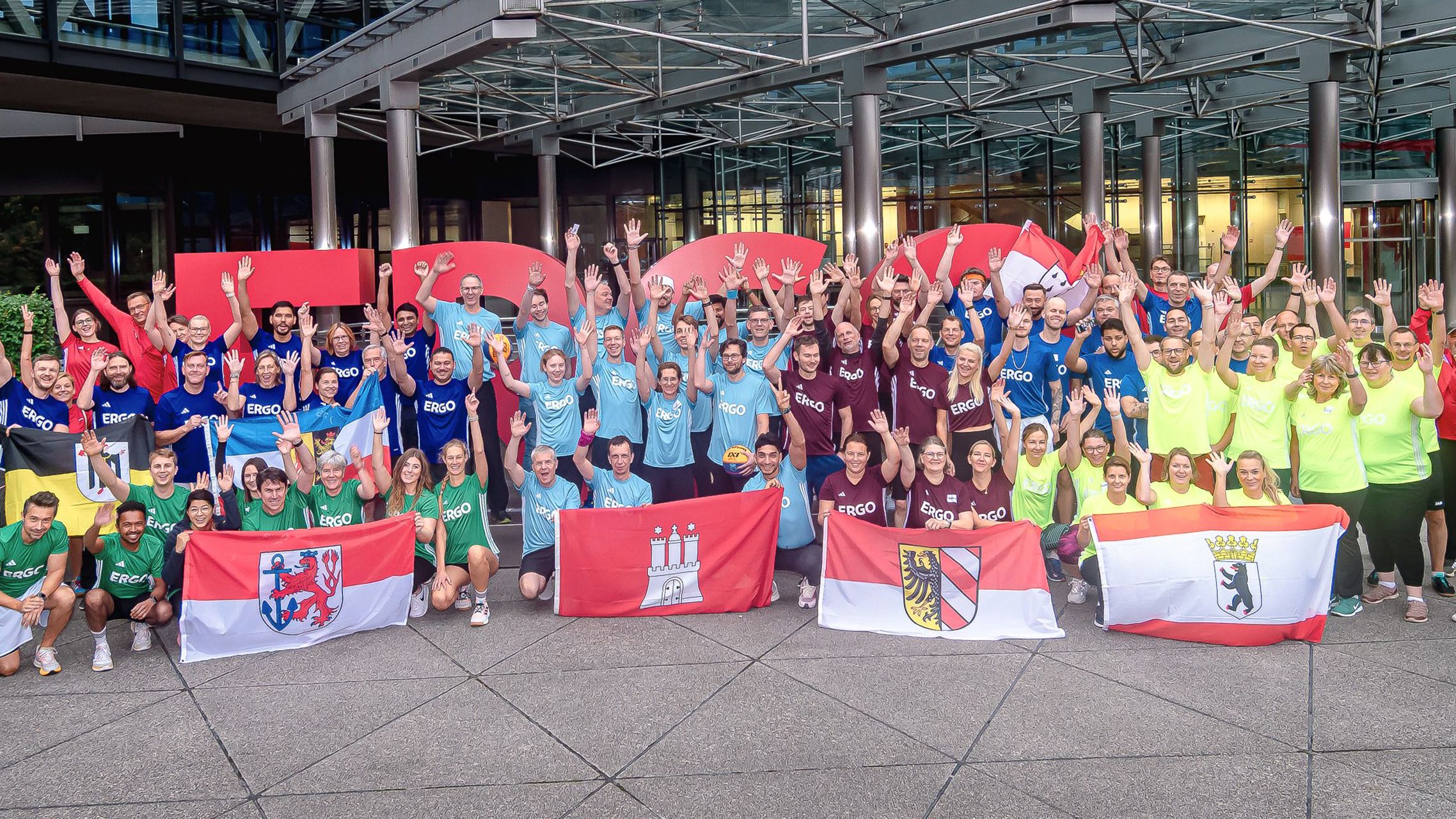 Teilnehmende Mitarbeiter der ERGO Sports Games 2025
