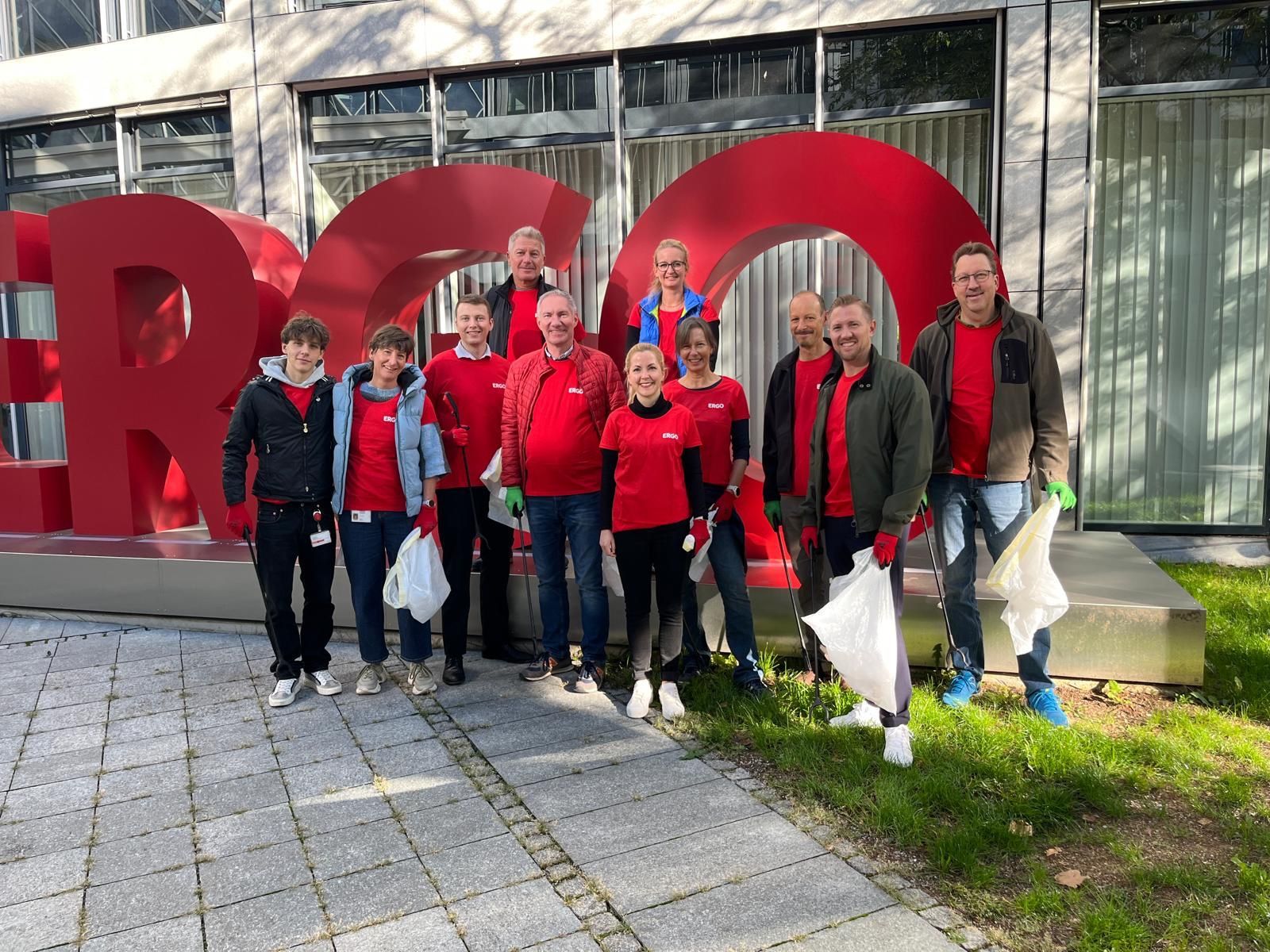 Team ERGO Deutschland München beim World Cleanup Day