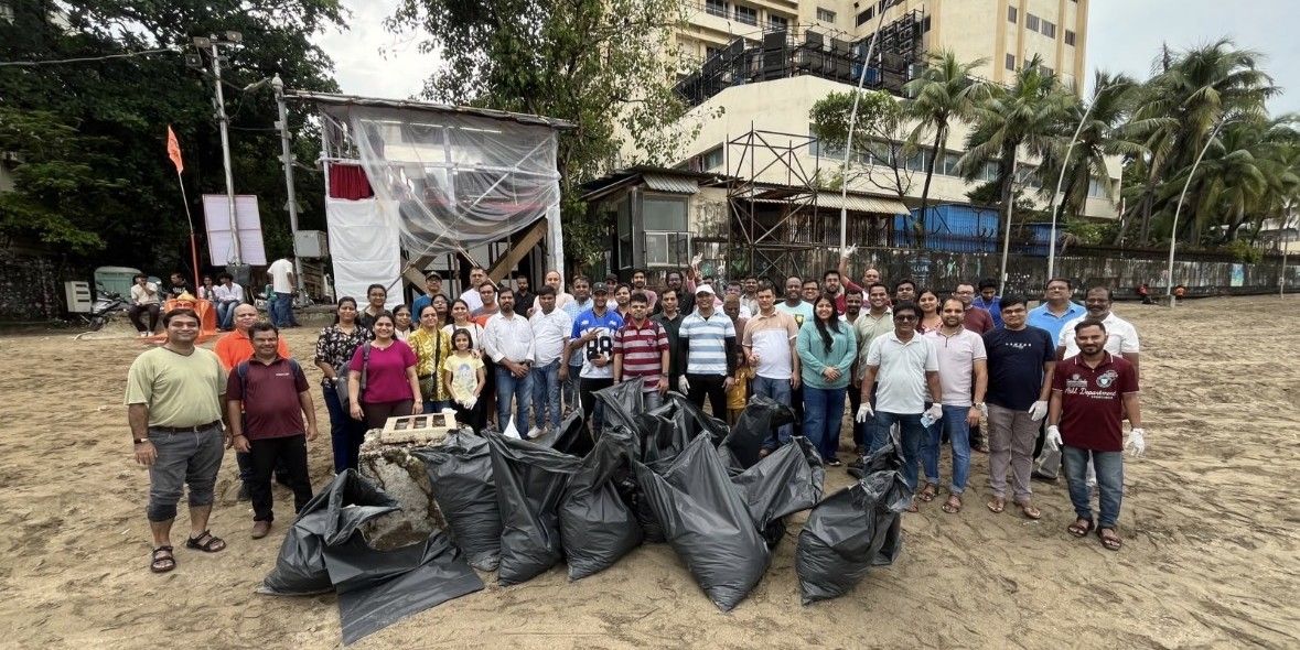 Team HDFC ERGO beim World Cleanup Day