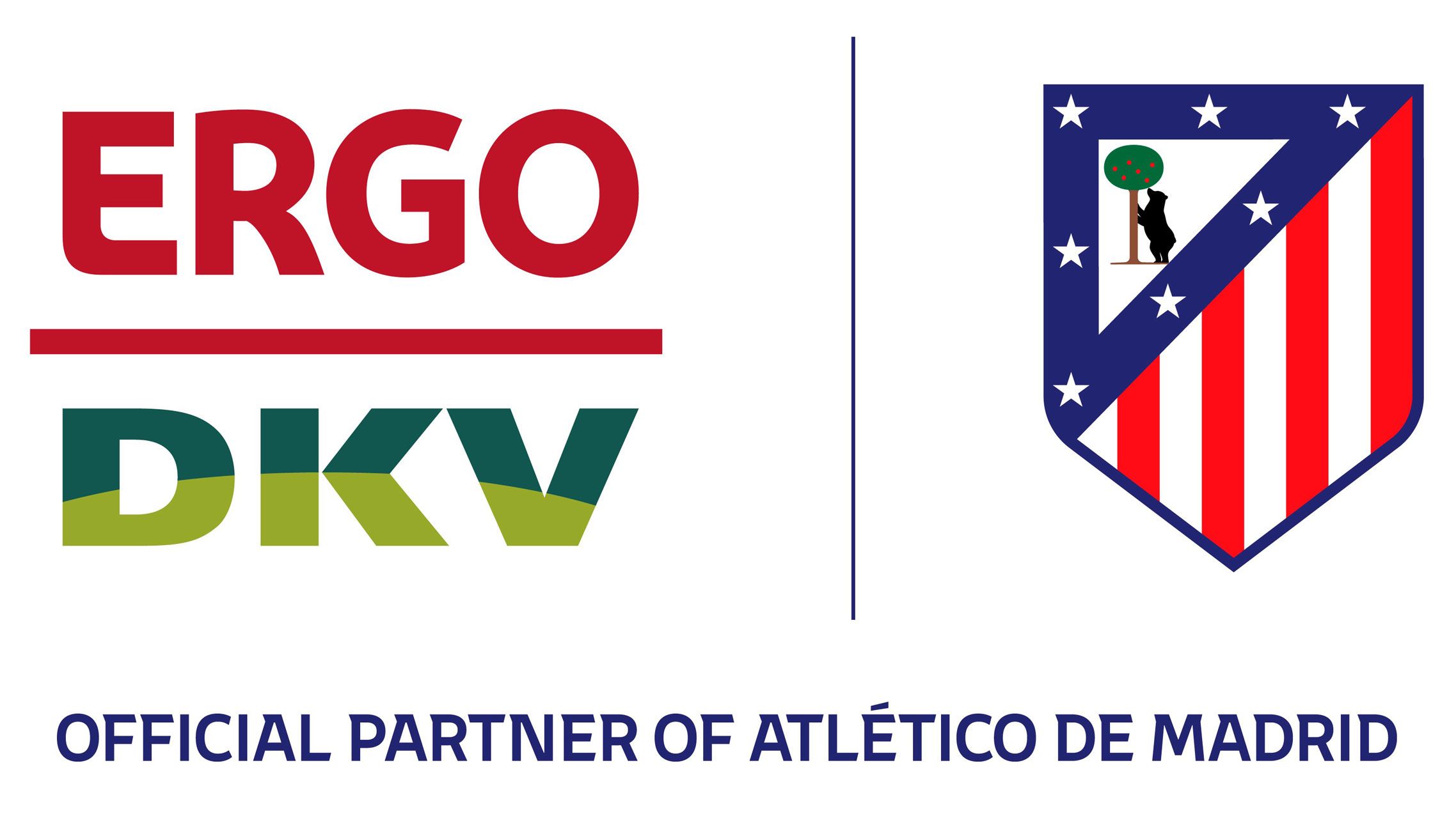 Logo ERGO und Atlético de Madrid