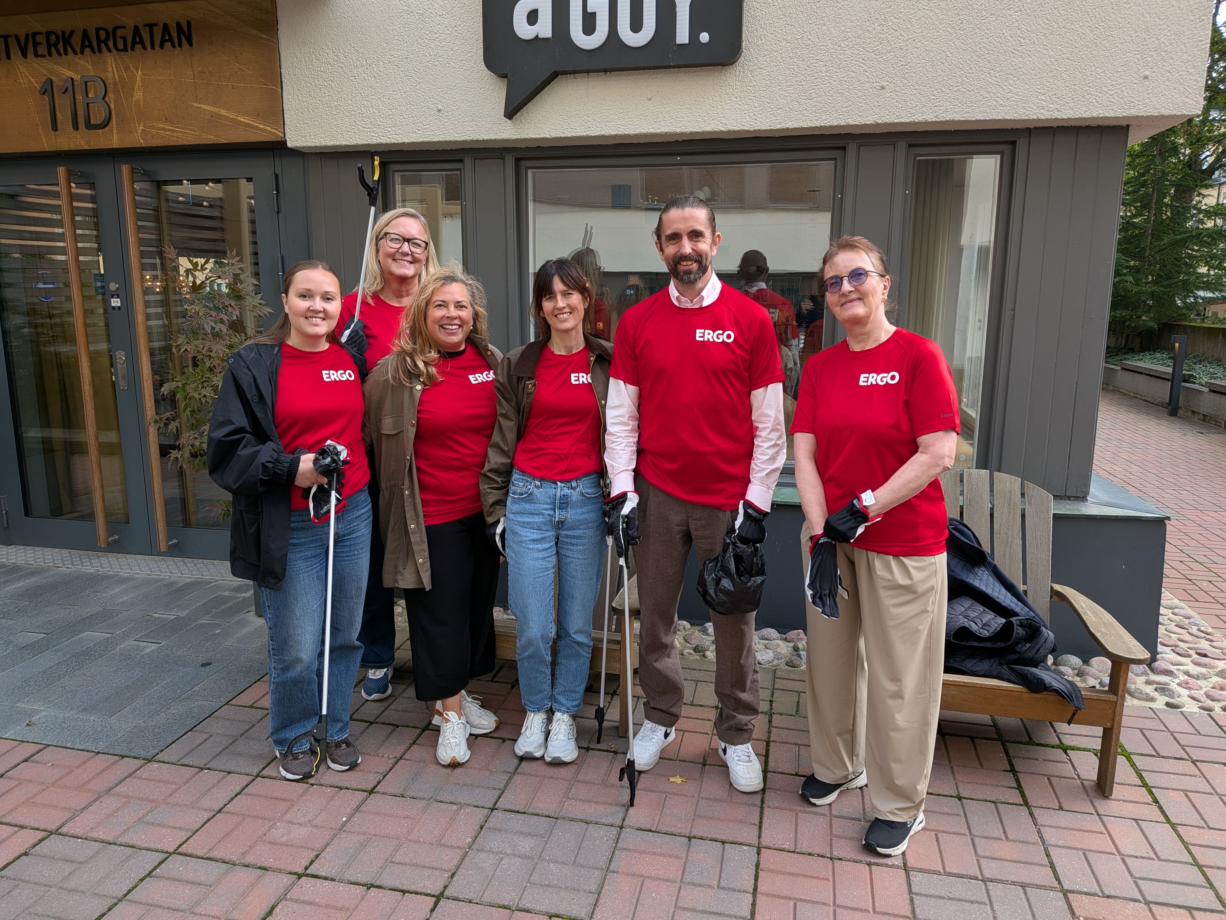 Team ERGO Nordics beim World Clean Up Day