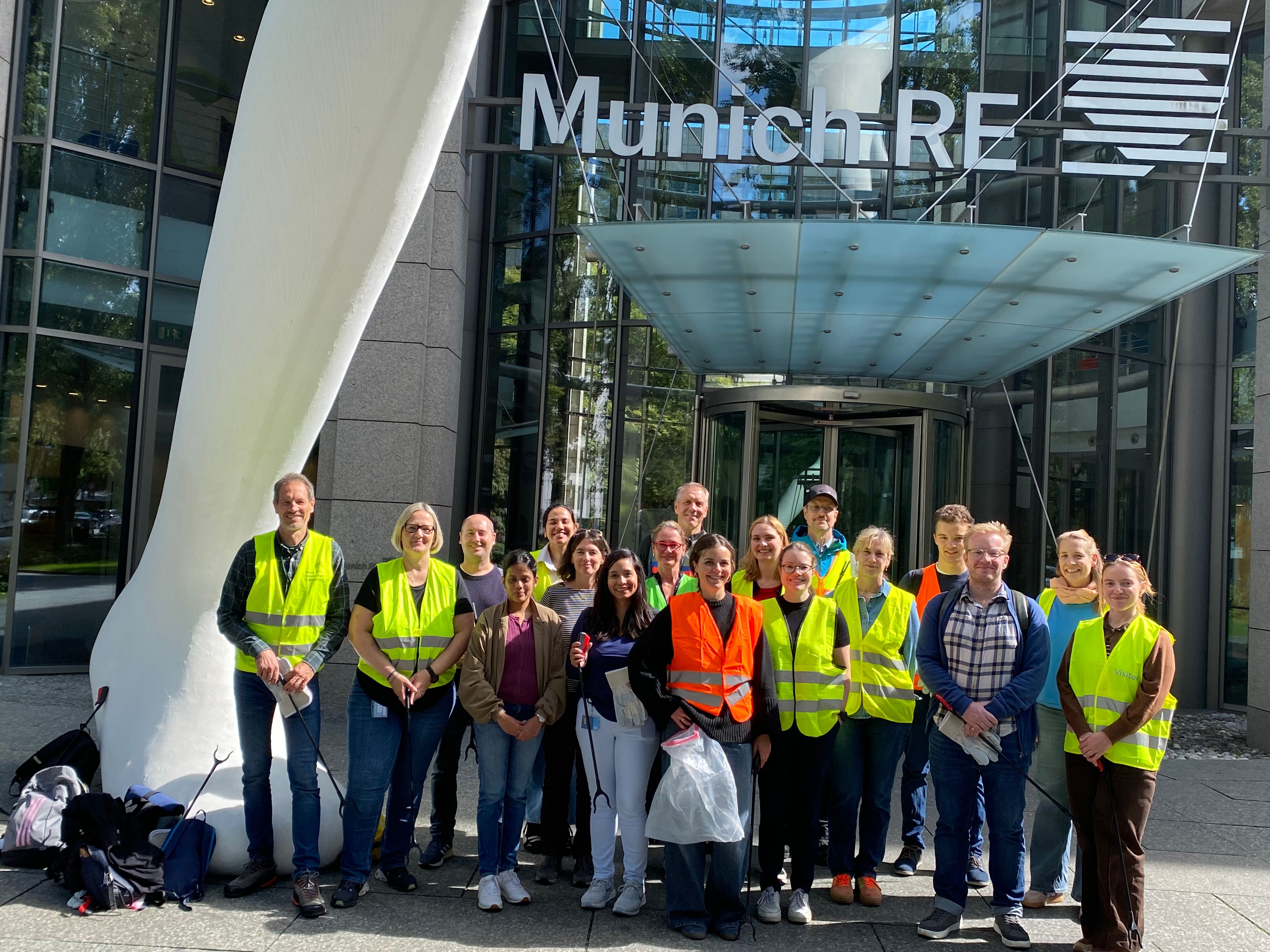 Team Munich Re und MEAG beim World Cleanup Day