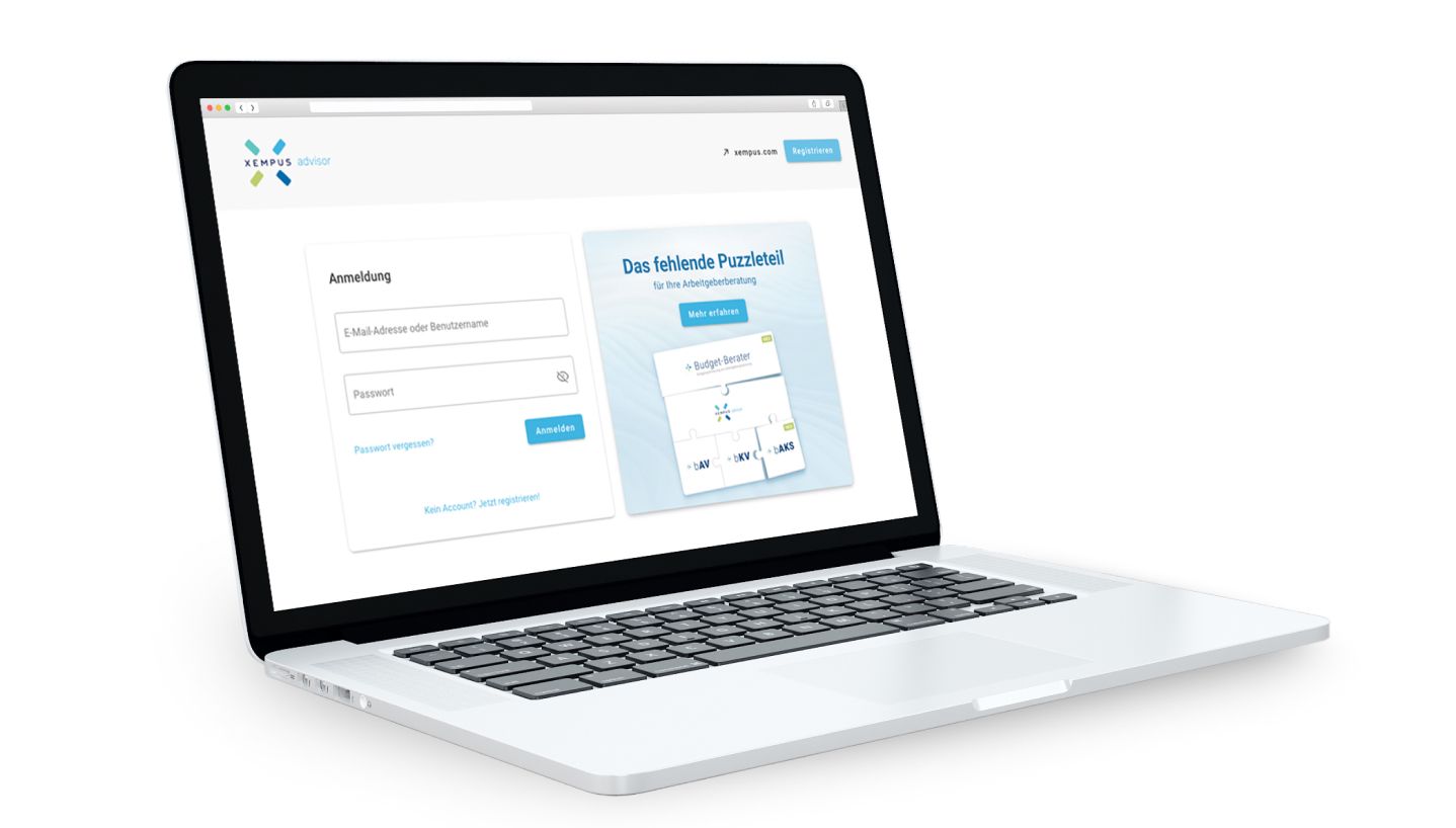 XEMPUS Login Beispielbild